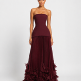 Rosette Gown Maxi