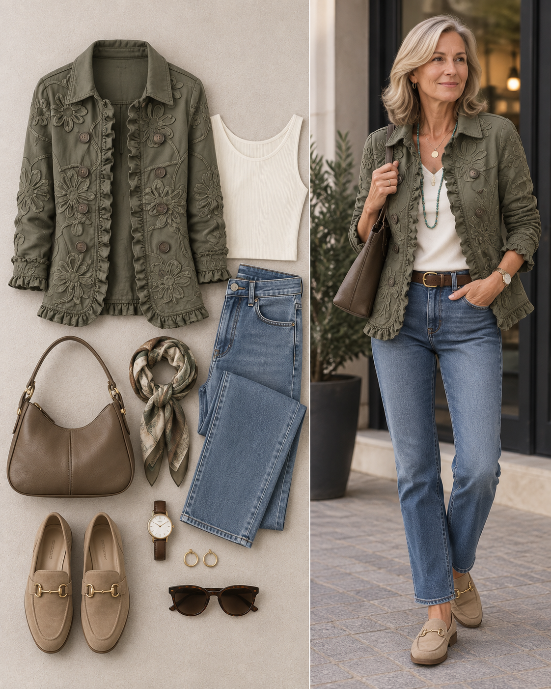 Angelika™ | Blazer with Floral Embroidery — view 3