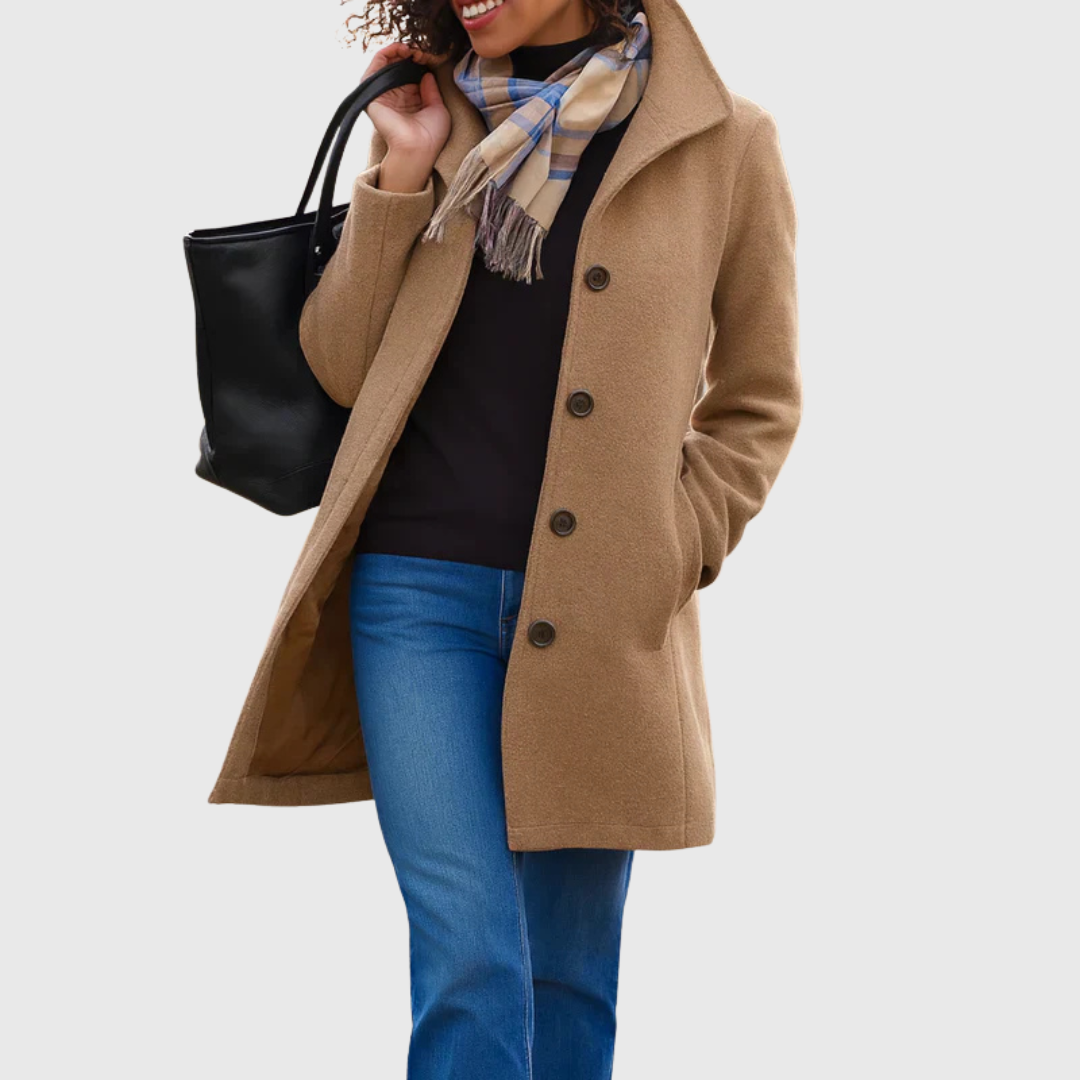 Aurora - Coat with a Button — view 9