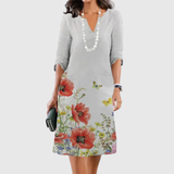 Eleanor | Floral Dress with Stars — view 4
