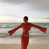 Kamryn - Wrap Set with Long Sleeves — view 3