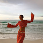 Kamryn - Wrap Set with Long Sleeves — view 6