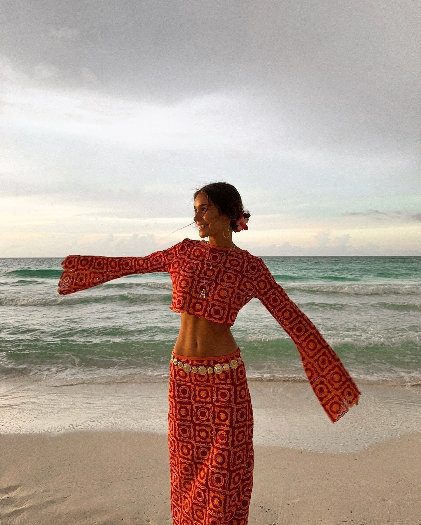 Kamryn - Wrap Set with Long Sleeves — view 2