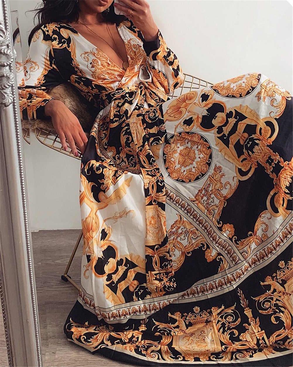 Faye - Boho Printed Dress — view 10