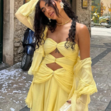Priya - Mini Dress with Golden Rings