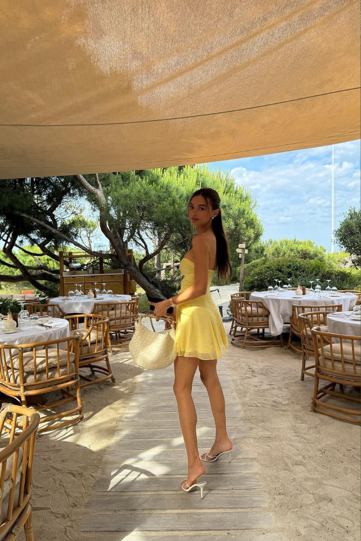 Priya - Mini Dress with Golden Rings — view 5