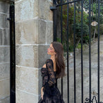 Mabel - Lace Mini Dress with Long Sleeves — view 8