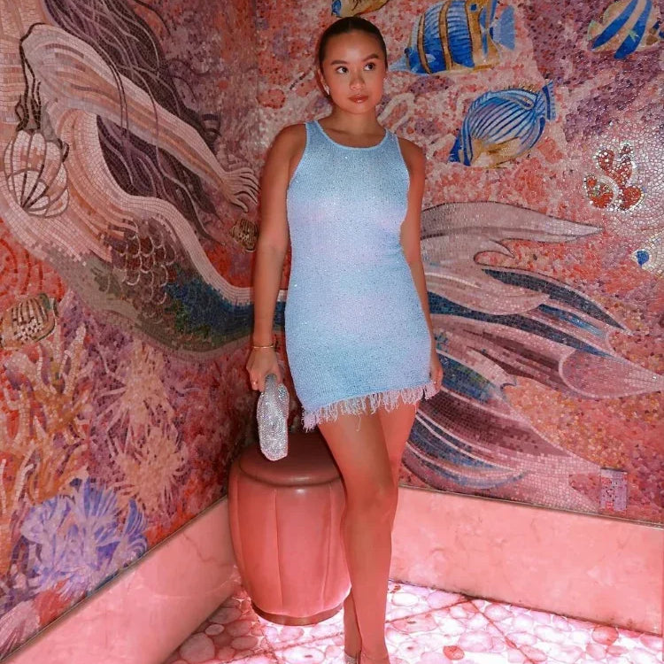 Eliza - Glittery Mini Dress — view 2