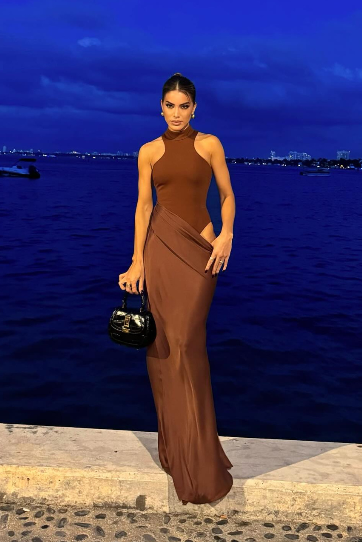 Faye - Asymmetrical Maxi Dress — view 4