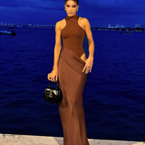 Faye - Asymmetrical Maxi Dress — view 4