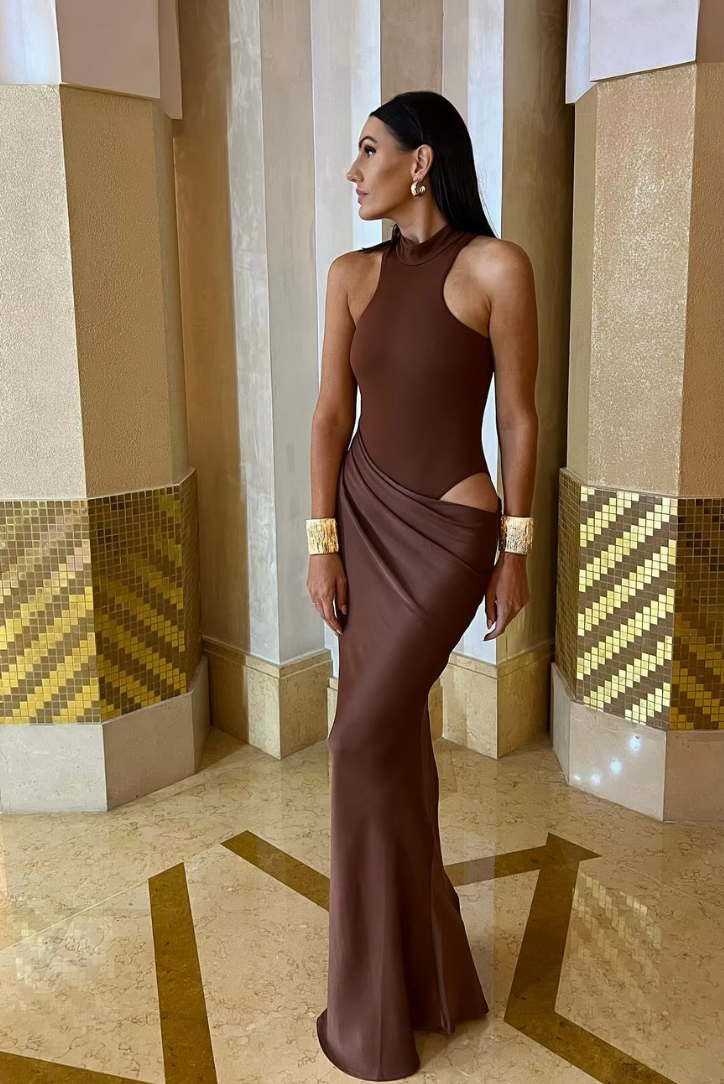 Faye - Asymmetrical Maxi Dress — view 7