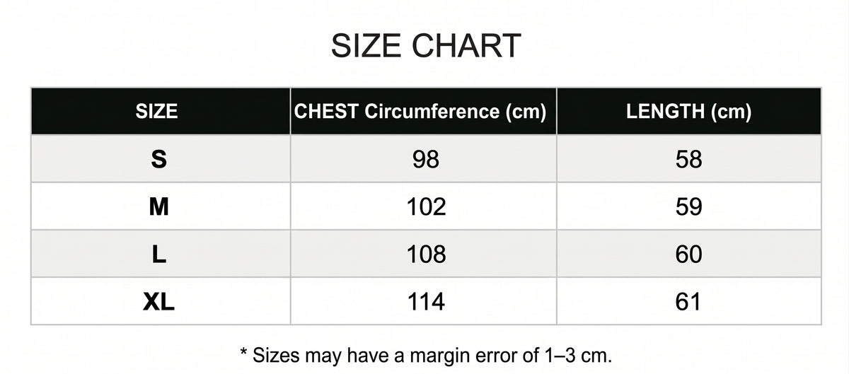 Size guide for Losa - Luxurious High-Neck Sweater