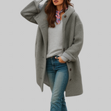 Freja | Comfortable Medium-Length Everyday Coat — view 5
