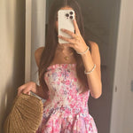 Cecilia - Strapless Floral Dress — view 9