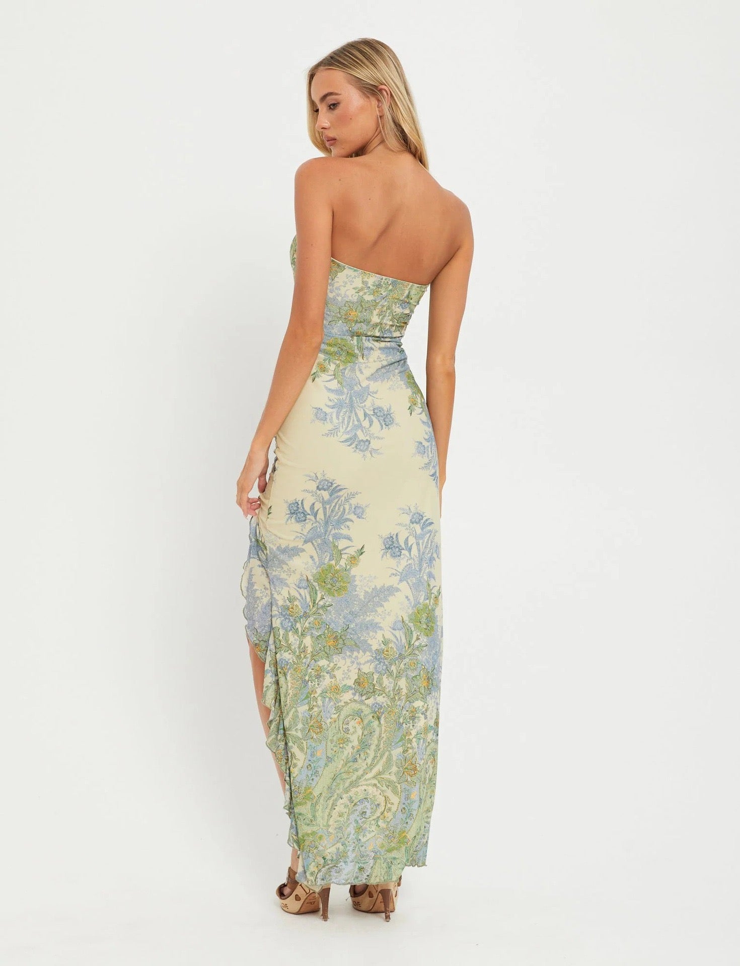 Bloom Strapless Maxi — view 3