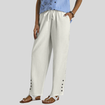 Shania - Relaxed Pants with Buttons — view 5