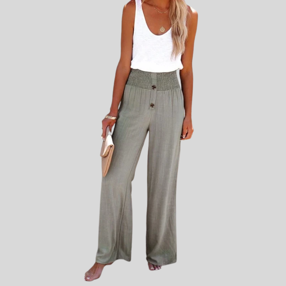 Riana - High-Waisted Relaxed Pants — view 8