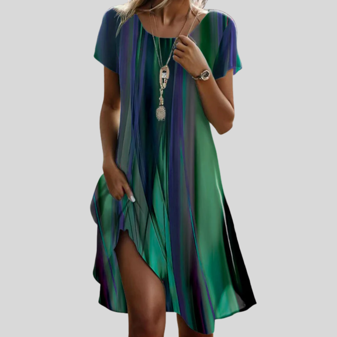 Genna - Gradient Boho Casual Dress — view 3