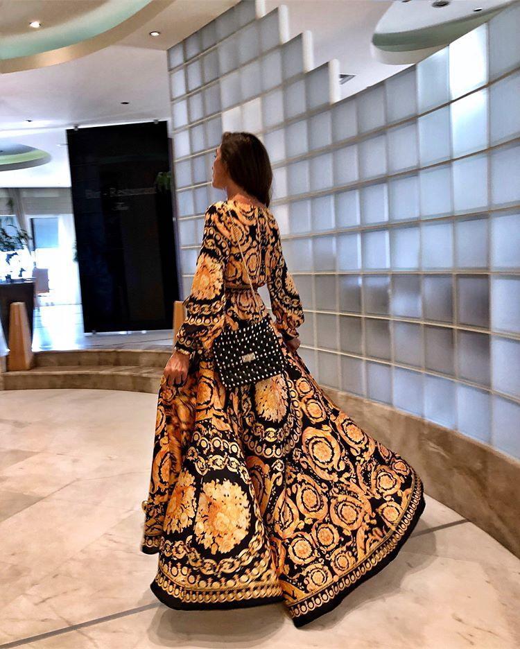 Faye - Boho Printed Dress — view 5