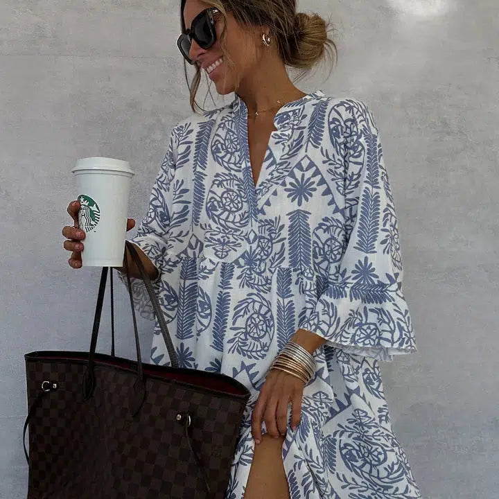 Fiorelia - Boho Casual Tunic Dress — view 2