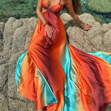 Harlow - Maxi Dress in Sunset Colours — view 2