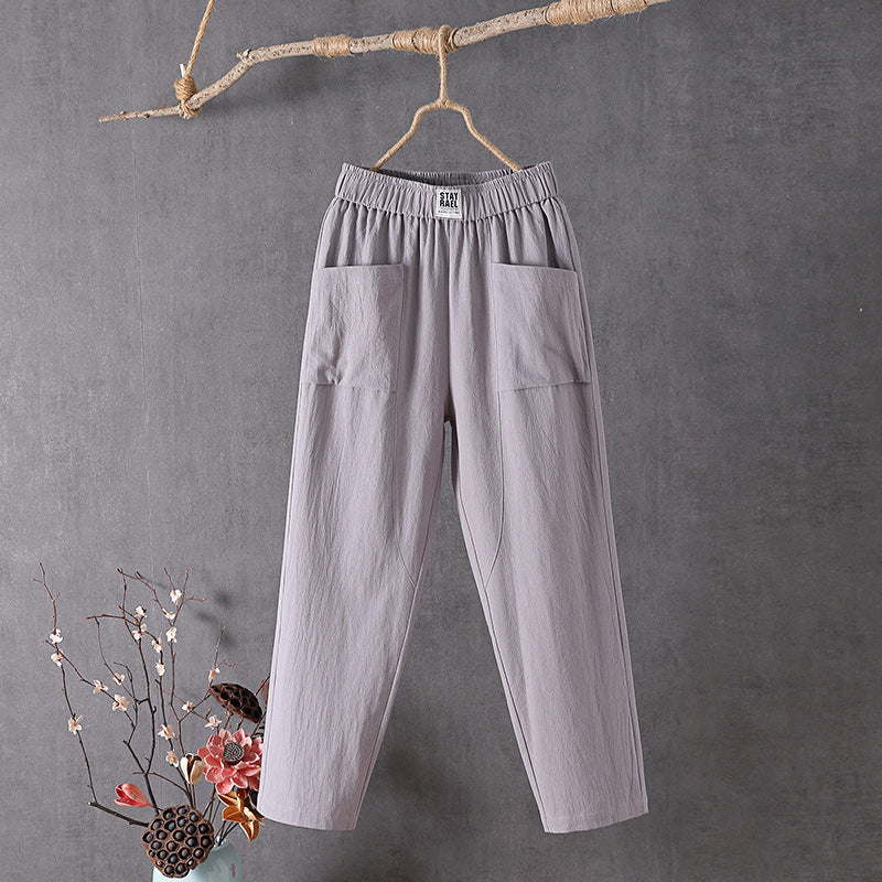 Alyra - Relaxed Fit Pants with Pockets — view 4