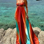 Harlow - Maxi Dress in Sunset Colours — view 5