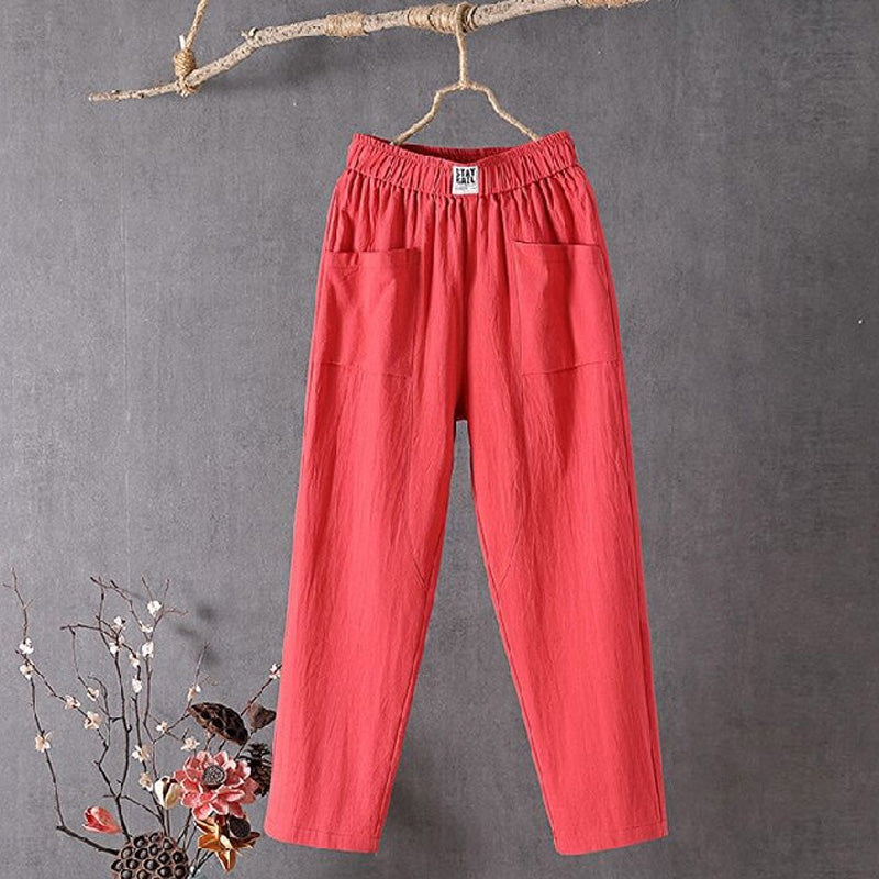 Alyra - Relaxed Fit Pants with Pockets — view 5