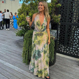 Reign - Backless Maxi Dress with Halter Neck — view 5