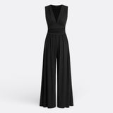 Leonor - Chic Sleeveless Wide-Leg Jumpsuit — view 2