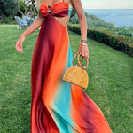 Harlow - Maxi Dress in Sunset Colours