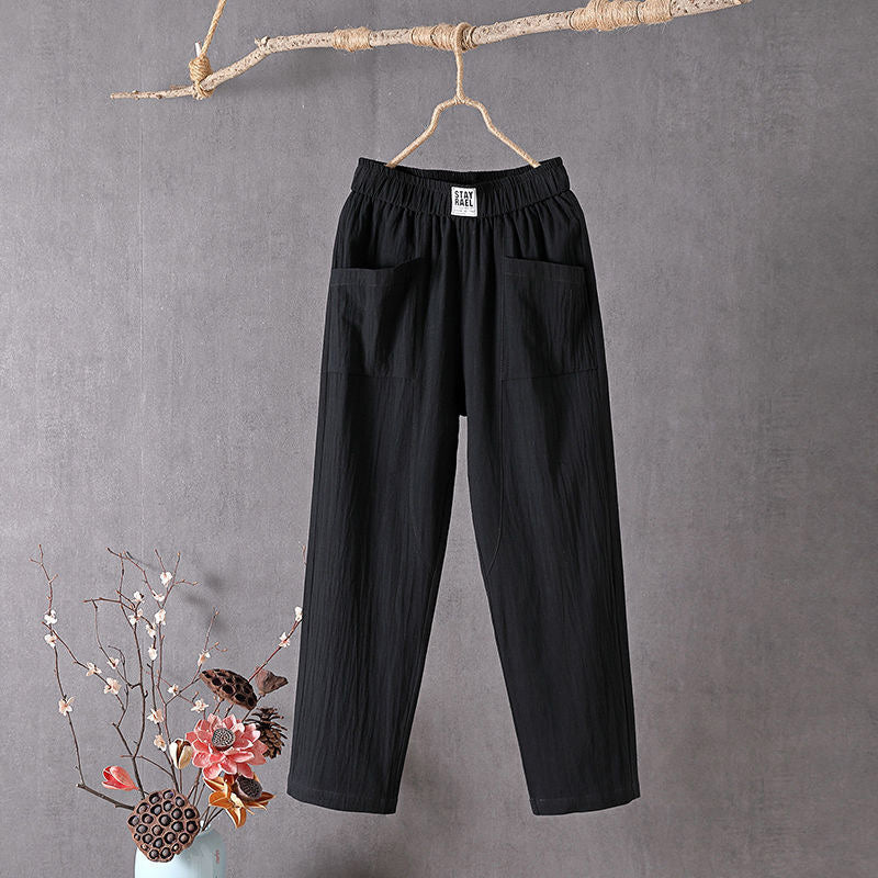Alyra - Relaxed Fit Pants with Pockets — view 6