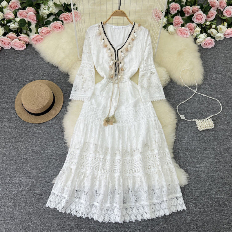 Amary - Boho Lace Dress — view 2
