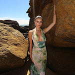 Reign - Backless Maxi Dress with Halter Neck — view 2