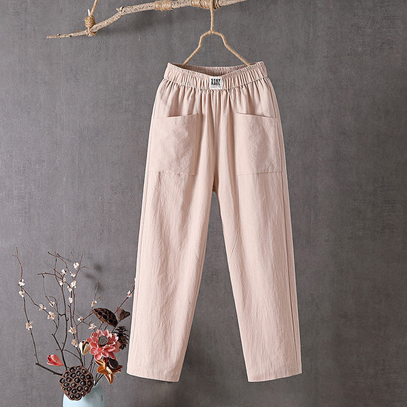 Alyra - Relaxed Fit Pants with Pockets — view 3
