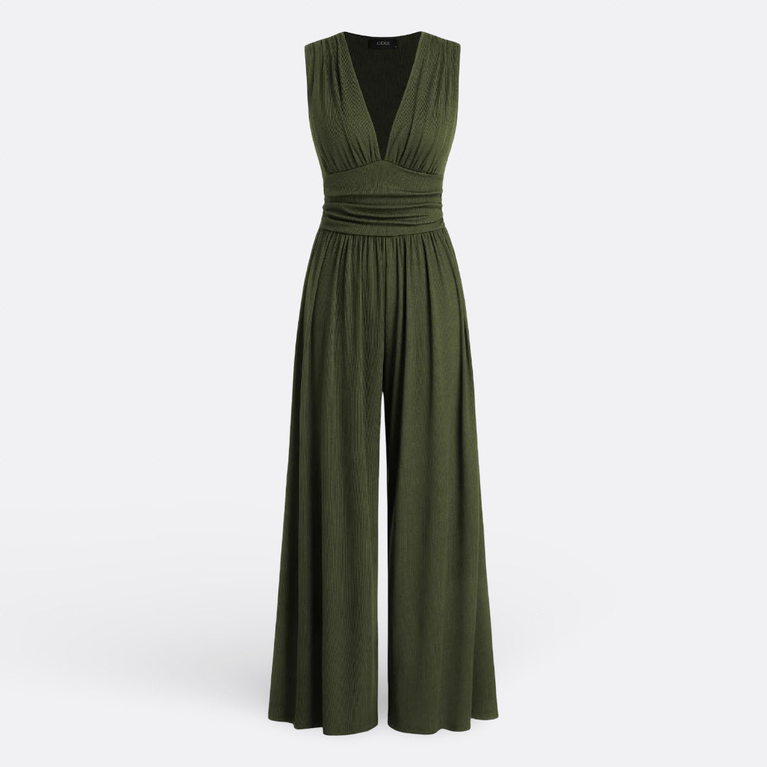 Leonor - Chic Sleeveless Wide-Leg Jumpsuit — view 3