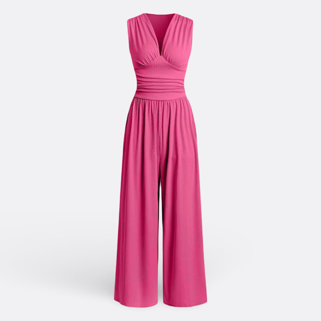 Leonor - Chic Sleeveless Wide-Leg Jumpsuit — view 6