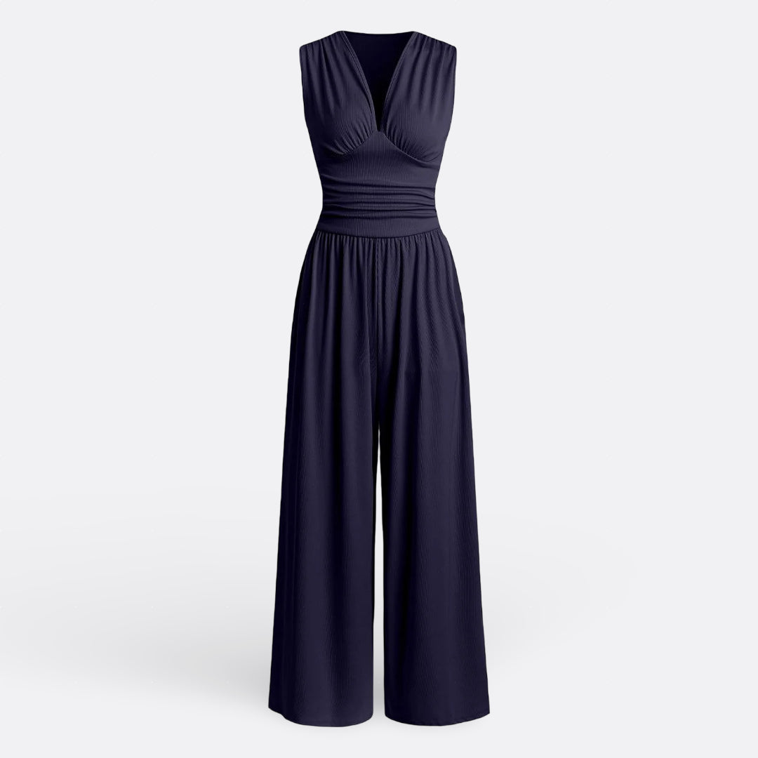 Leonor - Chic Sleeveless Wide-Leg Jumpsuit — view 5