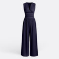 Leonor - Chic Sleeveless Wide-Leg Jumpsuit — view 5