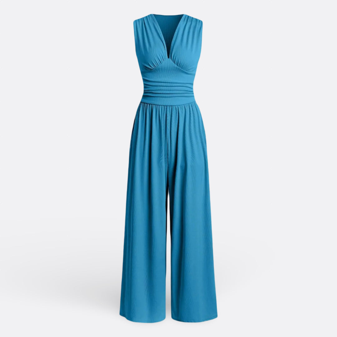 Leonor - Chic Sleeveless Wide-Leg Jumpsuit — view 7