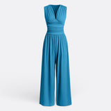 Leonor - Chic Sleeveless Wide-Leg Jumpsuit — view 7