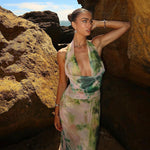 Reign - Backless Maxi Dress with Halter Neck — view 3