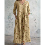 ELEANOR | VINTAGE MAXI DRESS WITH FLORAL PRINT — view 5