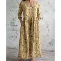 ELEANOR | VINTAGE MAXI DRESS WITH FLORAL PRINT — view 5