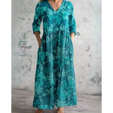 ELEANOR | VINTAGE MAXI DRESS WITH FLORAL PRINT — view 7