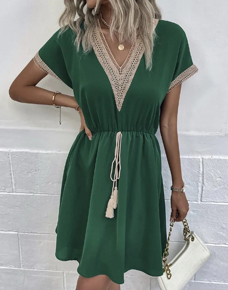 Sabrina - Elegant Boho Dress — view 4