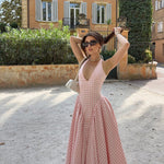 Romina - Midi Dress with Check Print — view 5