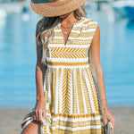 Katrina - Geometric Summer Dress — view 3