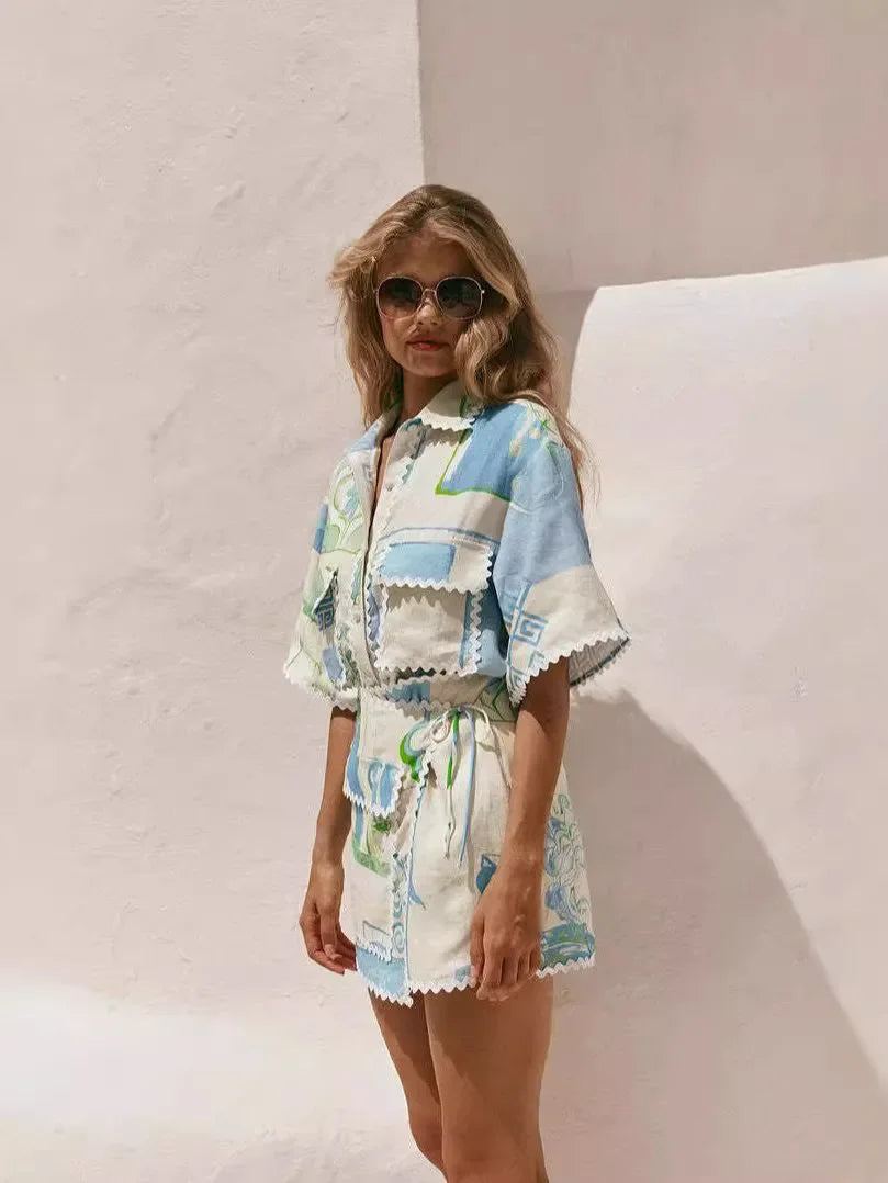 Solene - Chic Patchwork Ensemble — view 3