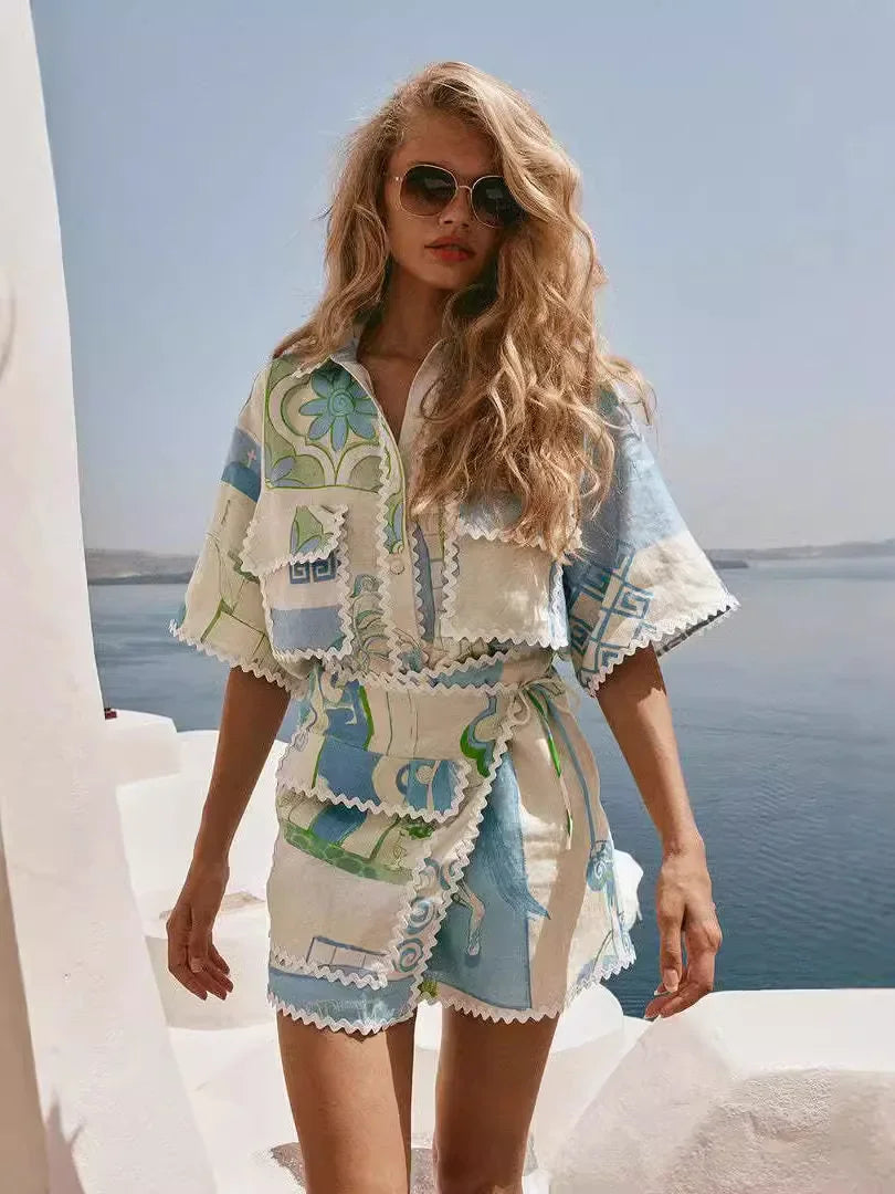 Solene - Chic Patchwork Ensemble — view 2